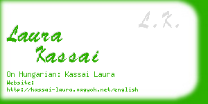 laura kassai business card